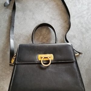 Ferragamo Lady Gancini 2Way Kelly Top Handle Purse